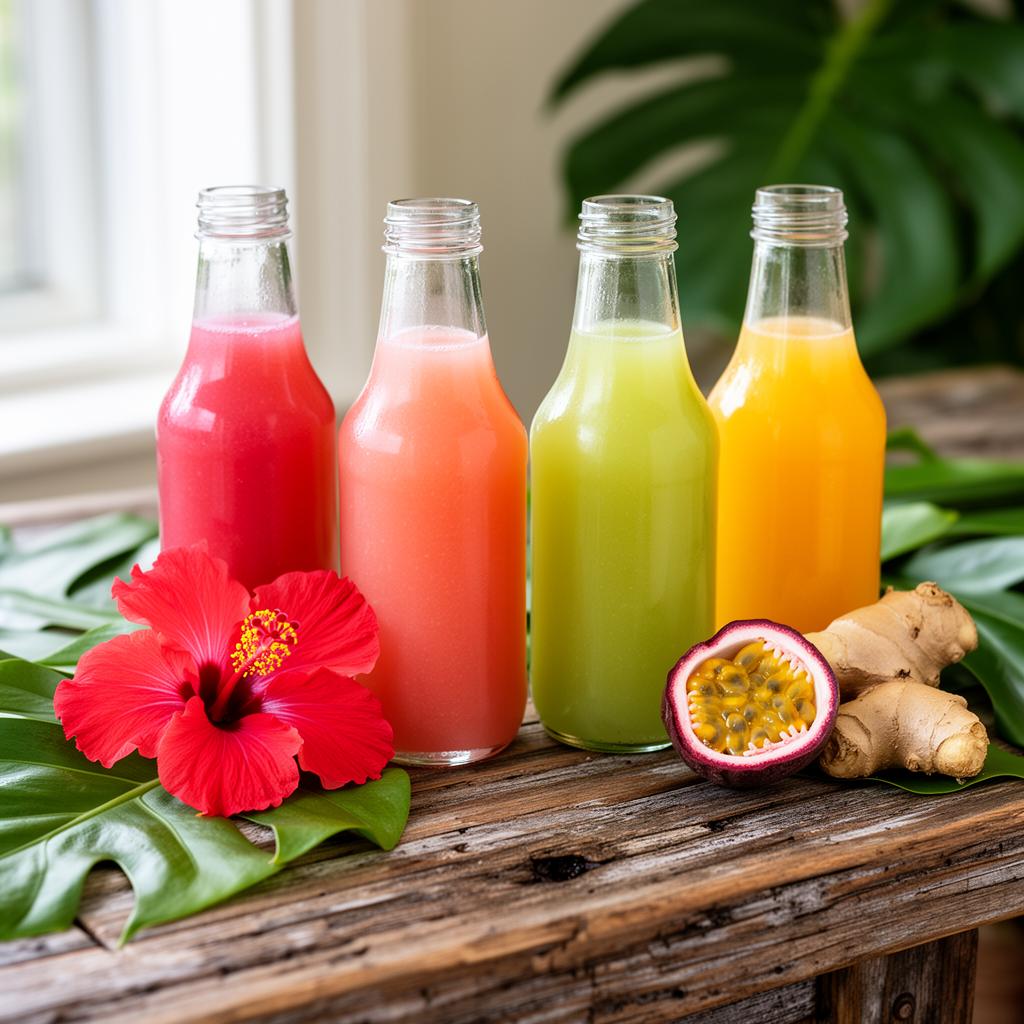 Fresh Kauai fruit drinks